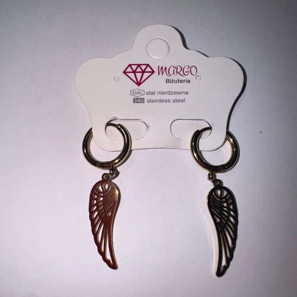 Margo women earrings -stainless steel - WINGS - Picture 2 of 5
